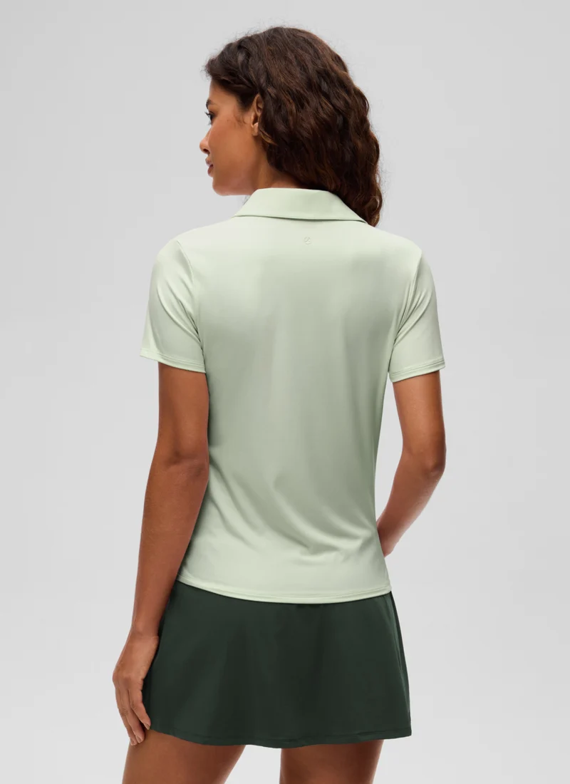 Hip Length Polo Slim Fit Short Sleeve
