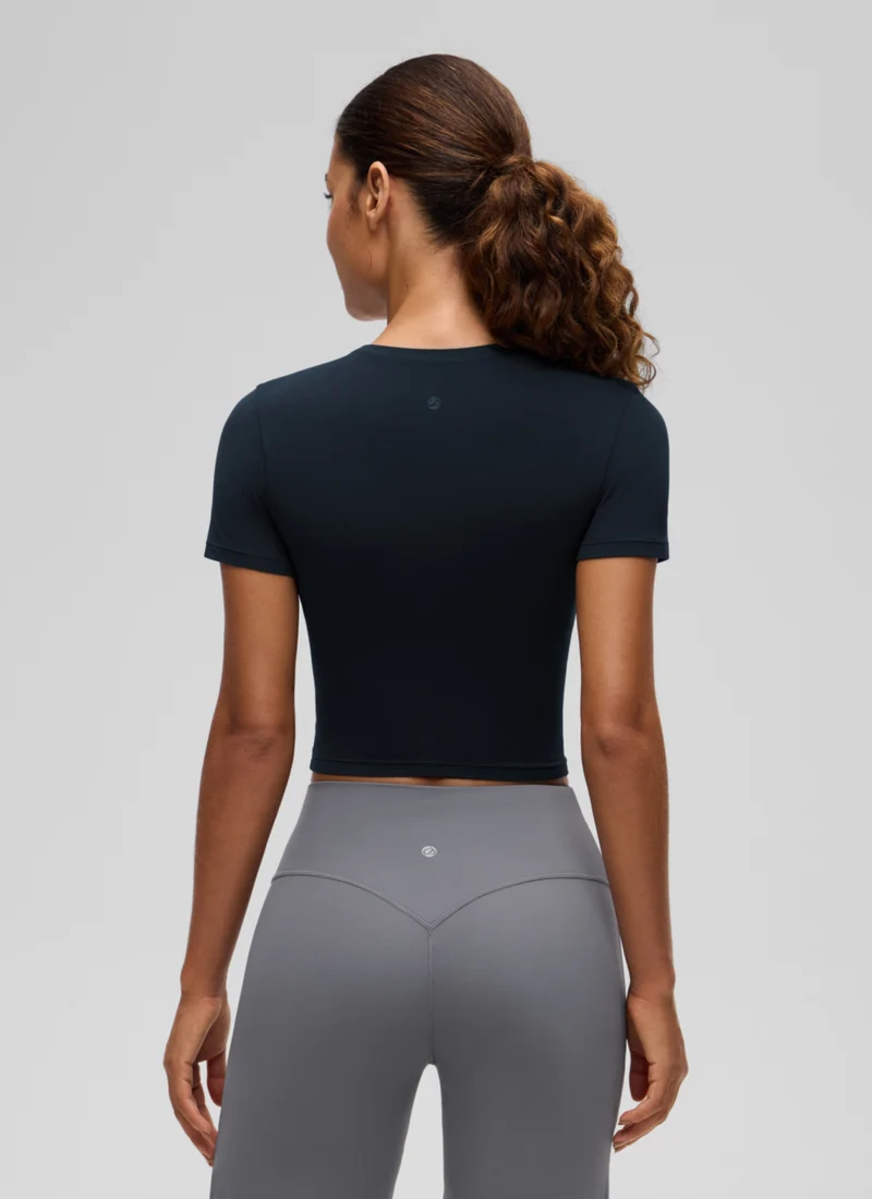 Softembrace Crewneck Cropped Short Sleeve