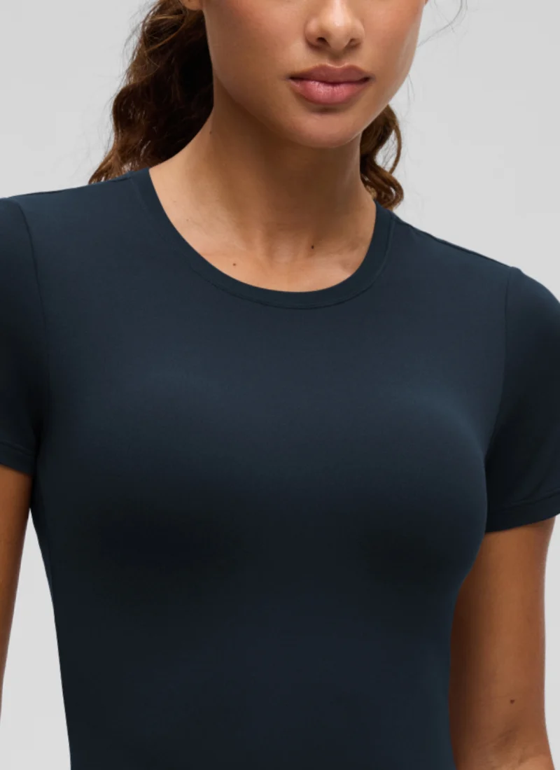 Softembrace Crewneck Cropped Short Sleeve