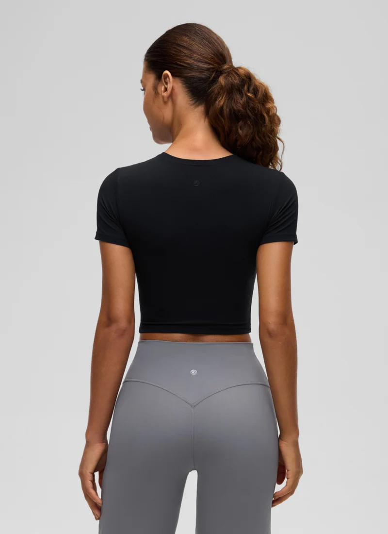 Softembrace Crewneck Cropped Short Sleeve