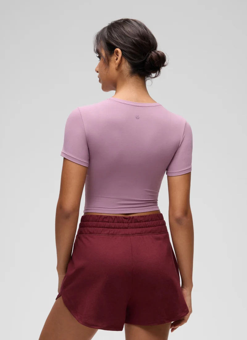 Softembrace Crewneck Cropped Short Sleeve