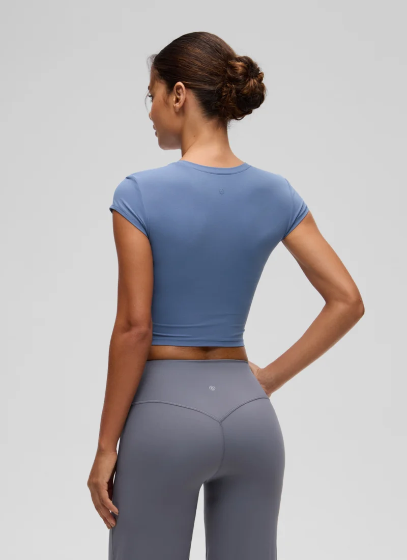 Softembrace Cropped Cap Sleeve Top