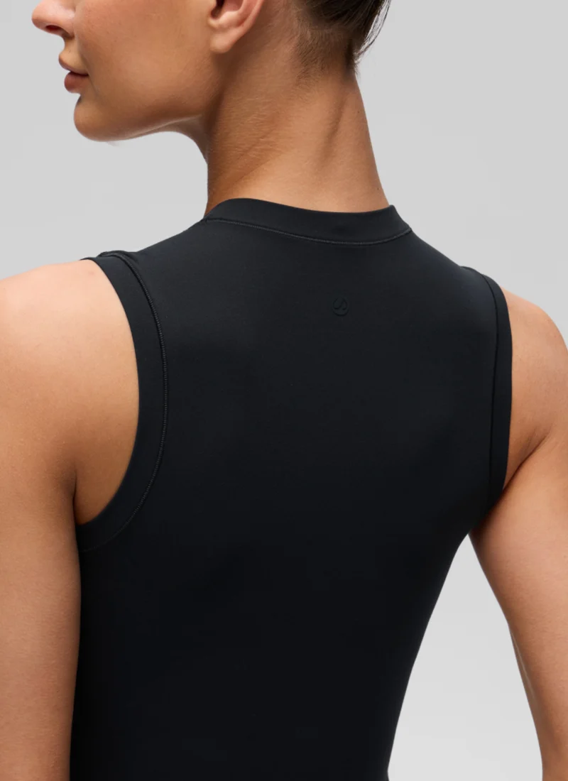 Softembrace High Neck Basic Crop Tight Tank