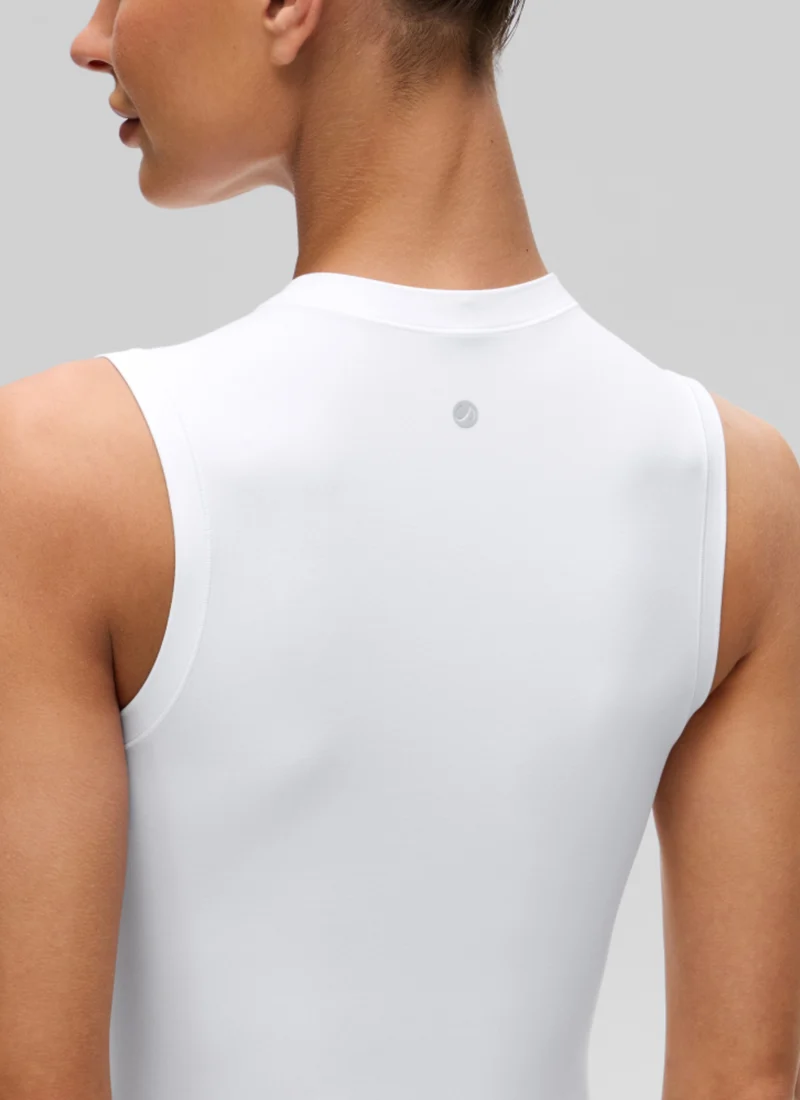 Softembrace High Neck Basic Crop Tight Tank
