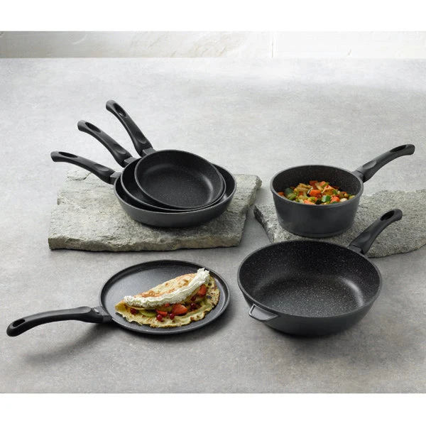 Batterie de cuisine 12 pièces revêtement Dur comme la pierre Mathon
