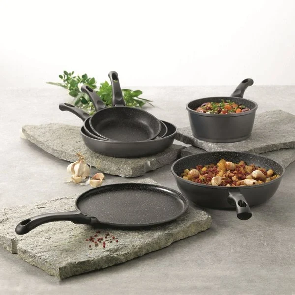 Batterie de cuisine 13 pièces revêtement Dur comme la pierre Mathon
