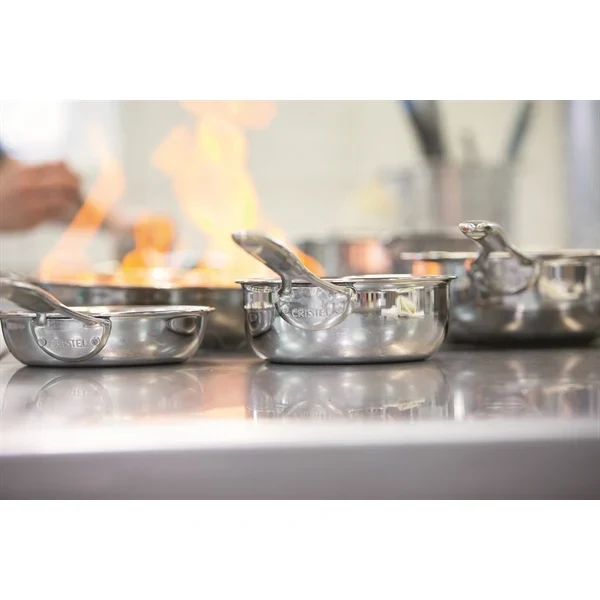 Batterie de cuisine 7 pièces tout inox Castel’Pro Cristel