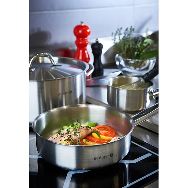 Batterie de cuisine 7 pièces tout inox Prim'Appety De Buyer