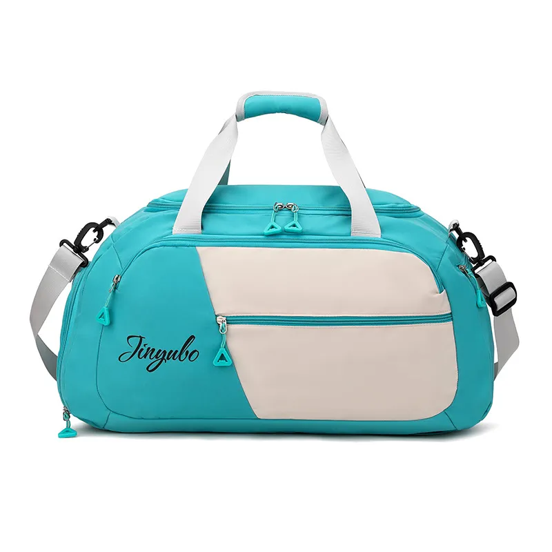 Sac de voyage en nylon contrasté