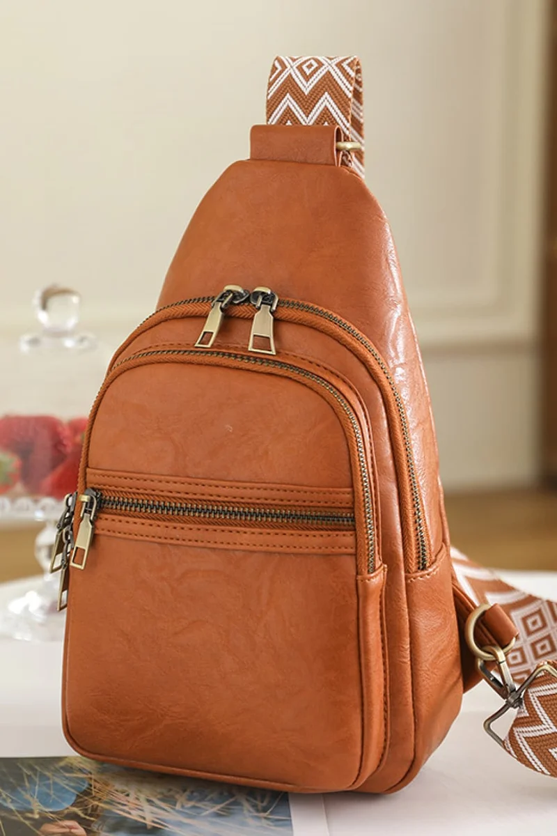 Sac bandoulière en cuir PU adoré It's Your Time