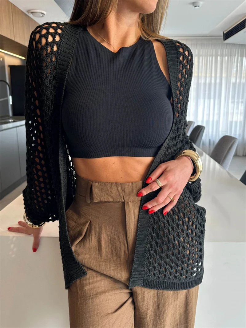 Cache-maillot ouvert sur le devant