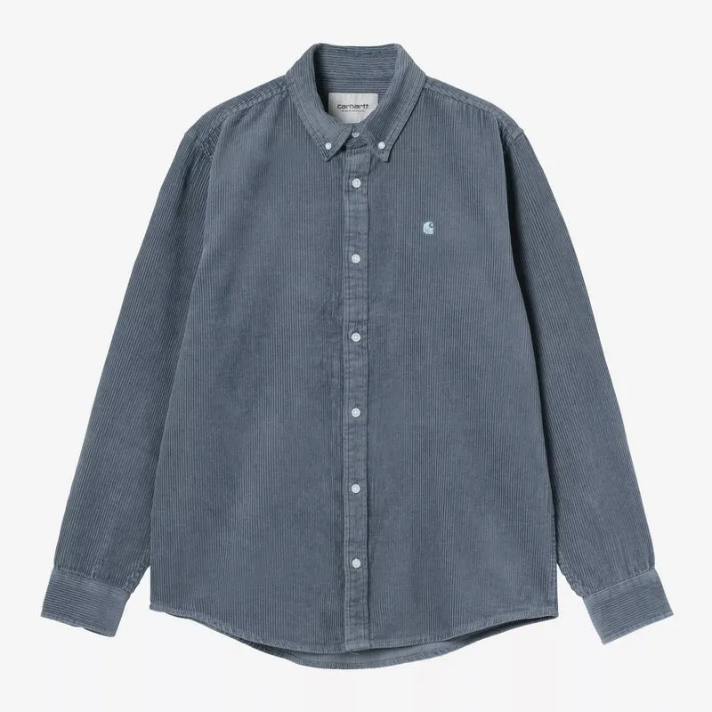 L/S Madison Cord Shirt Angelite