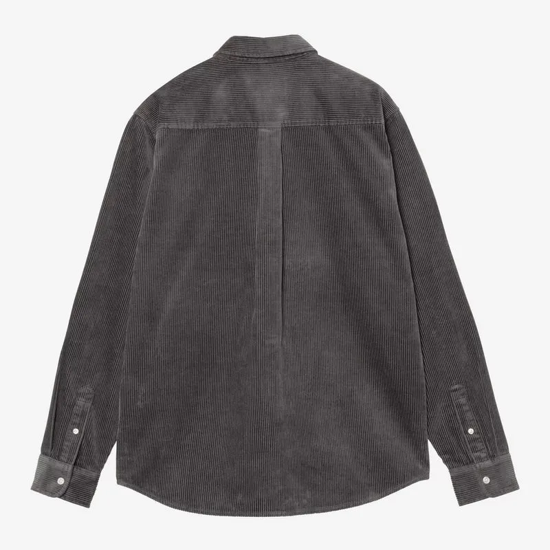 L/S Madison Cord Shirt Graphite