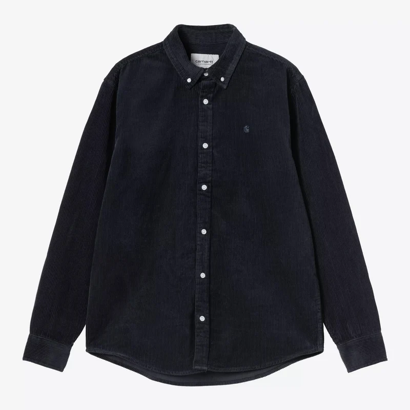 L/S Madison Cord Shirt Dark Navy