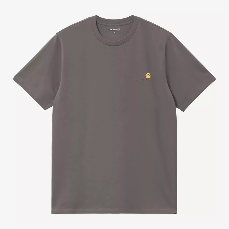 S/S American Script T-Shirt Porphyry
