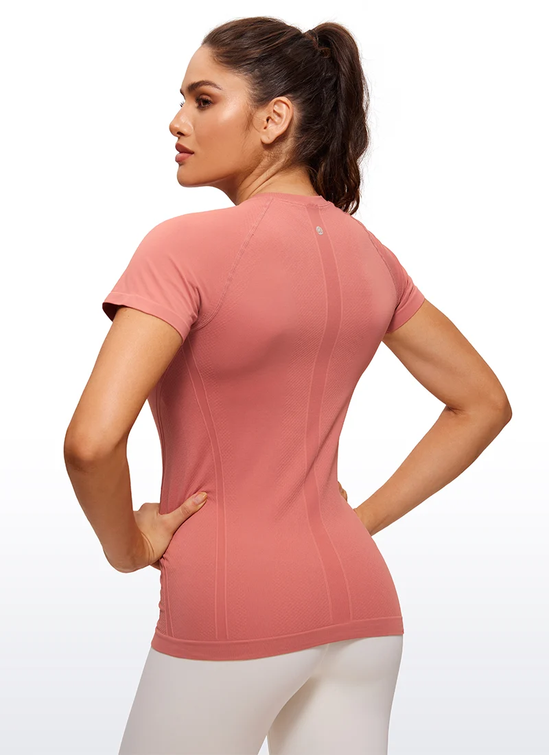 Seamless Hip Length Short Sleeve