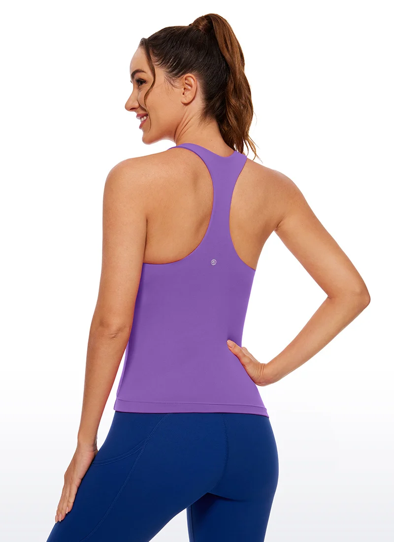 Butterluxe Waist Length Built in Bra Tank