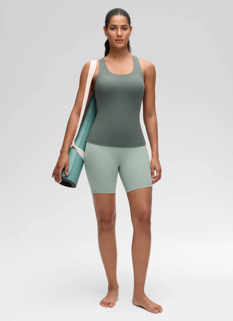 Butterluxe Waist Length Built in Bra Tank