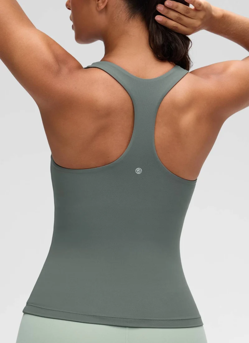 Butterluxe Waist Length Built in Bra Tank