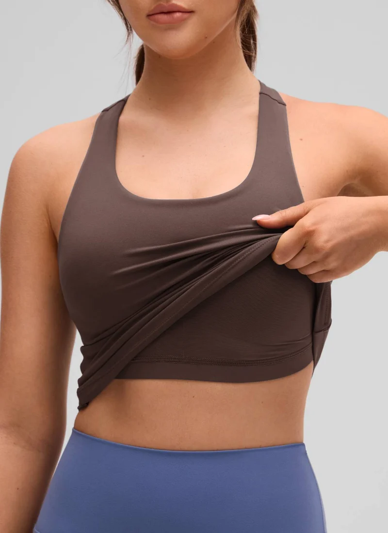 Butterluxe Waist Length Built in Bra Tank