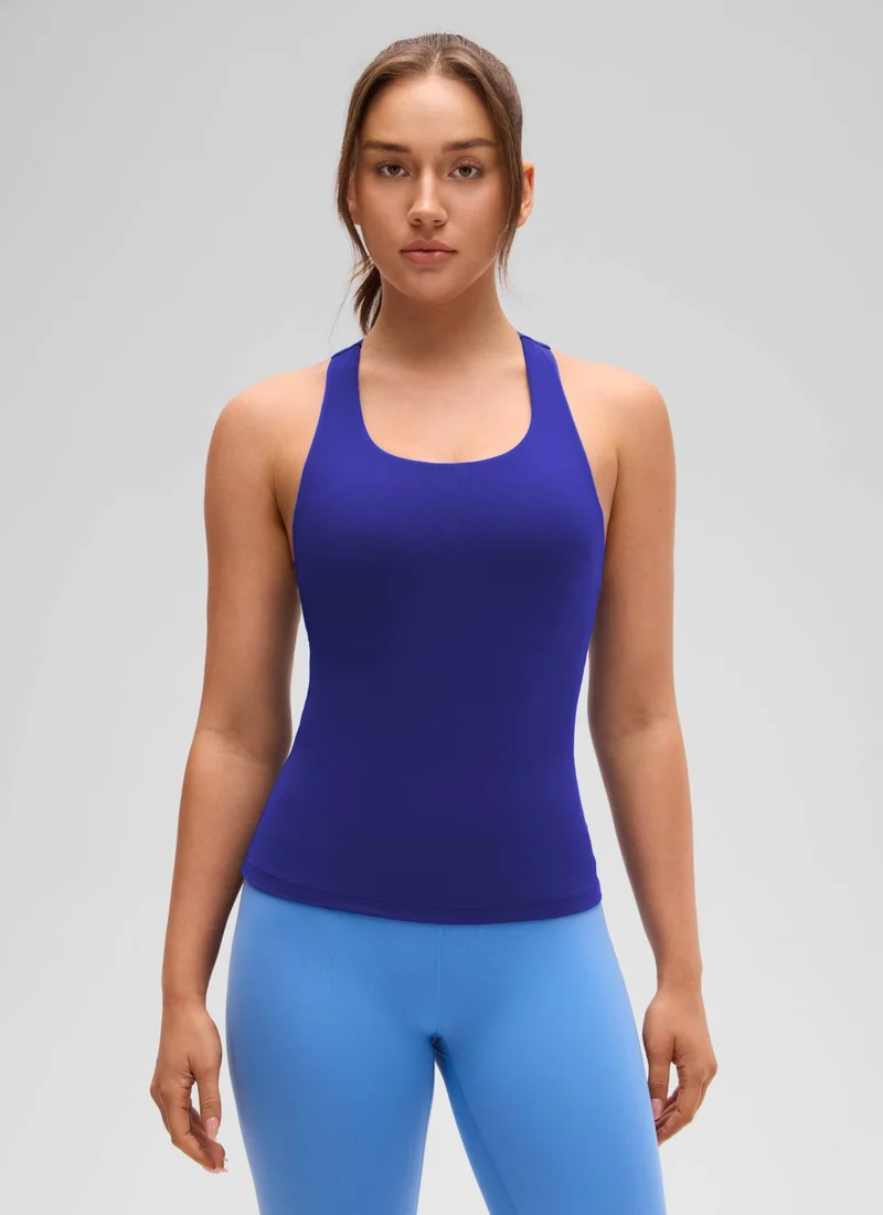 Butterluxe Waist Length Built in Bra Tank