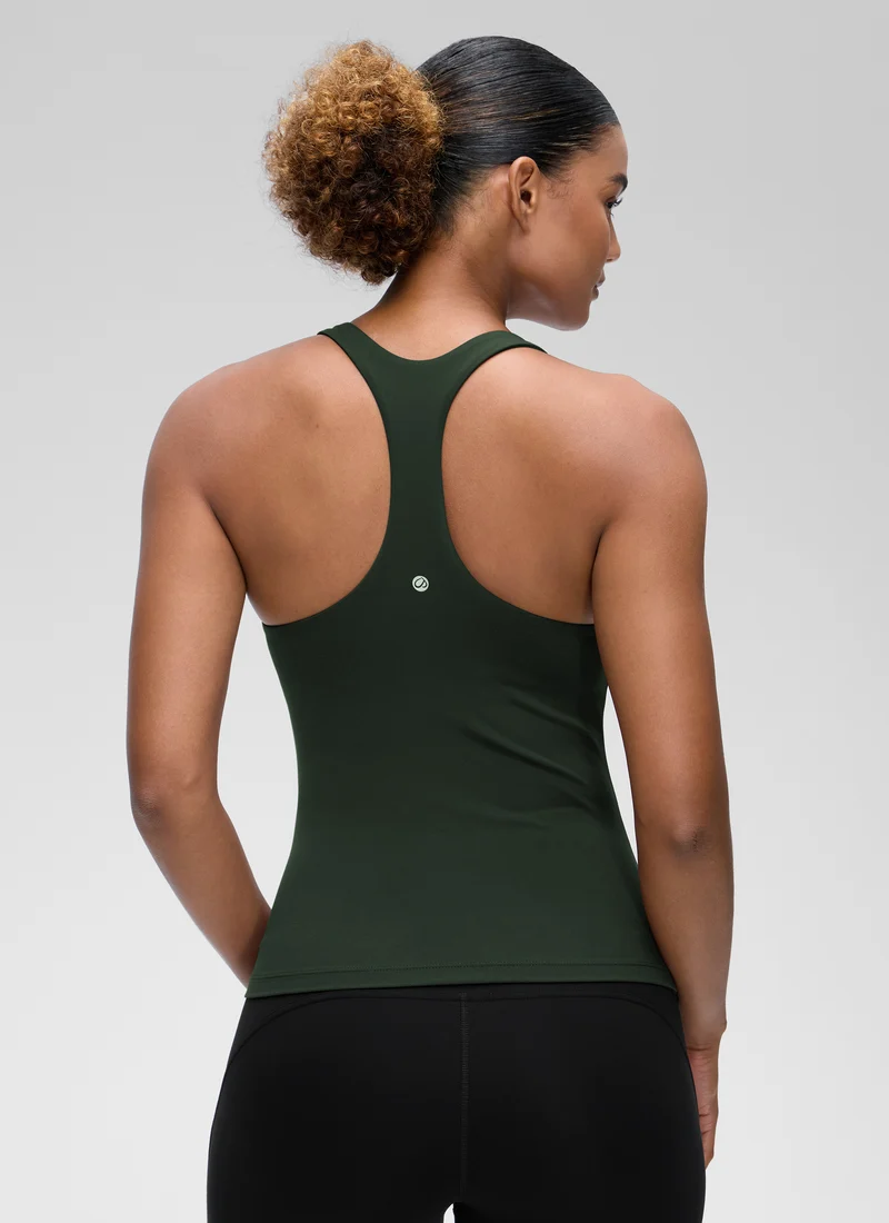 Butterluxe Waist Length Built in Bra Tank