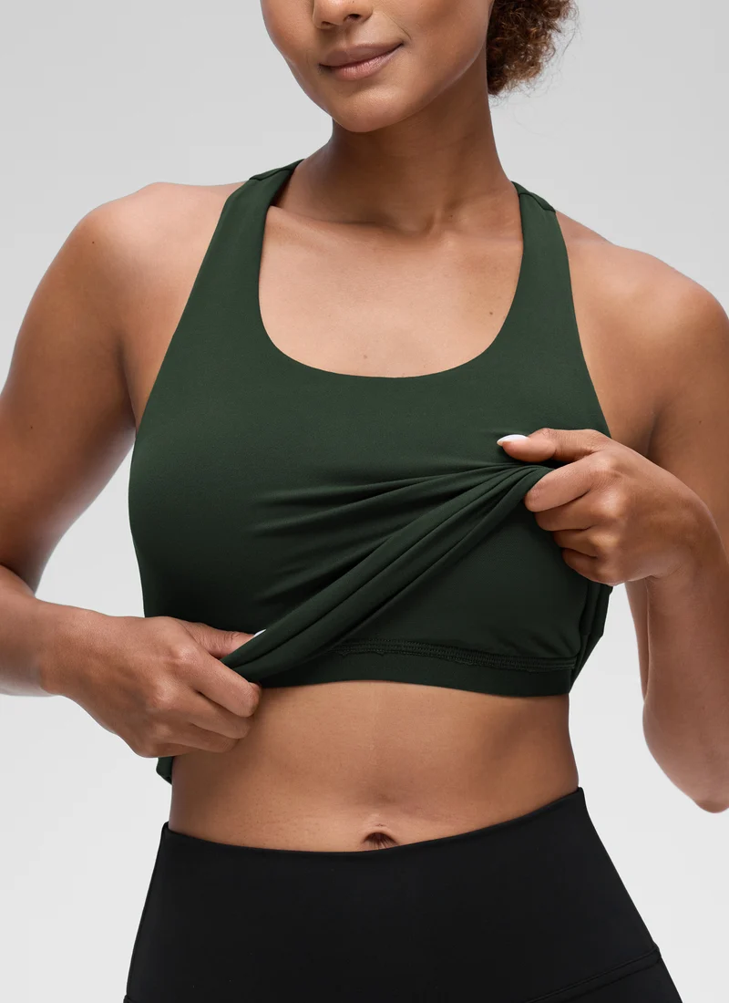 Butterluxe Waist Length Built in Bra Tank