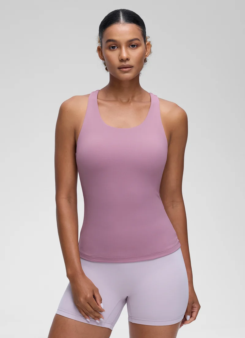 Butterluxe Waist Length Built in Bra Tank