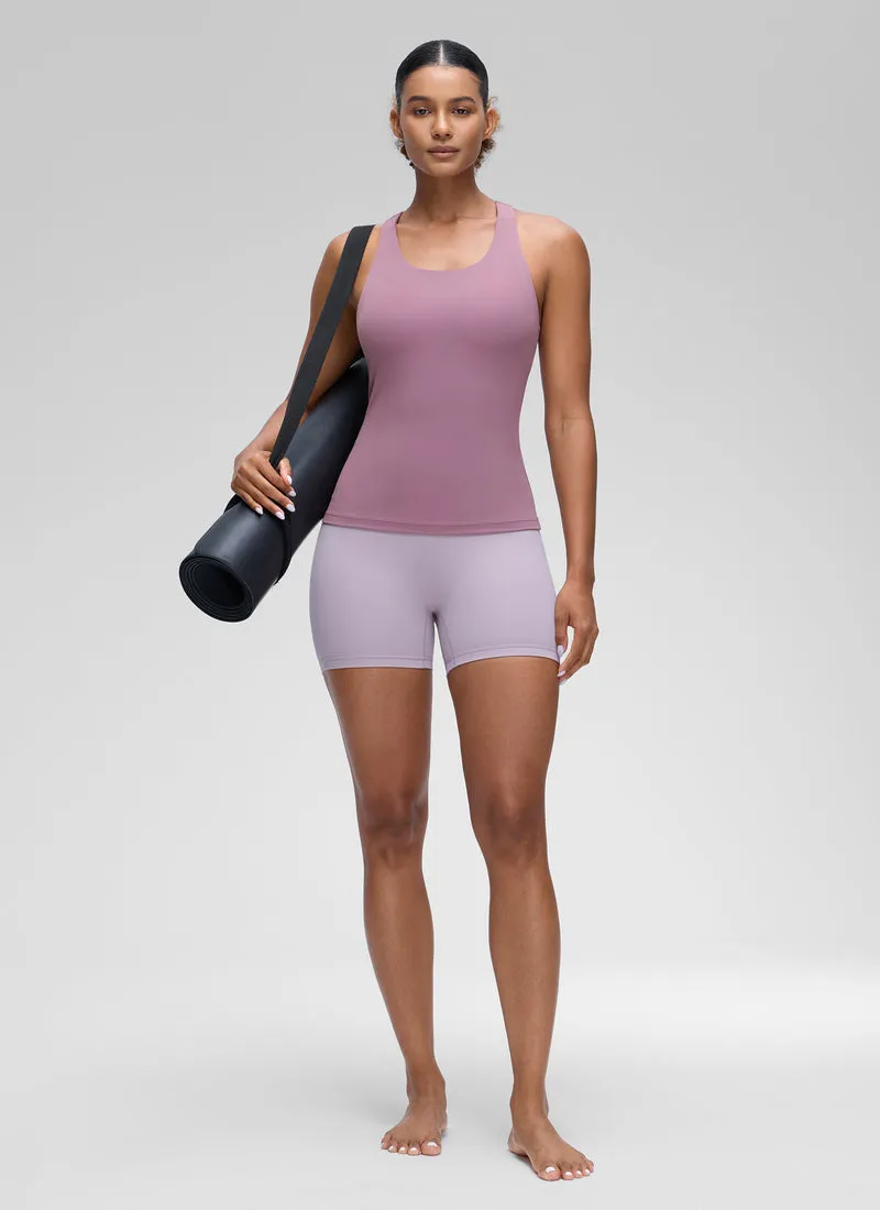 Butterluxe Waist Length Built in Bra Tank