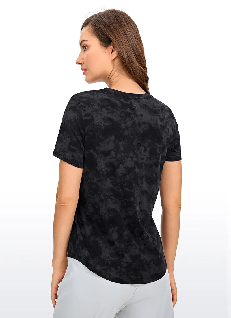 Pima Cotton Round Neck Short Sleeve
