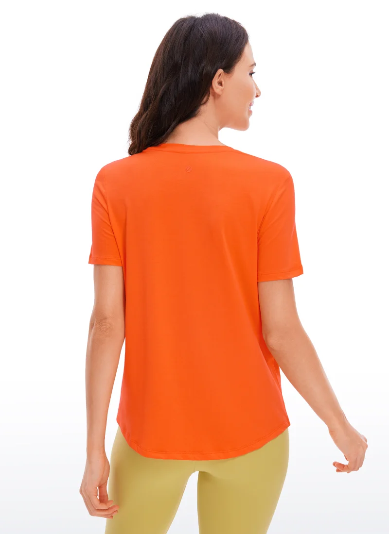 Pima Cotton Round Neck Short Sleeve