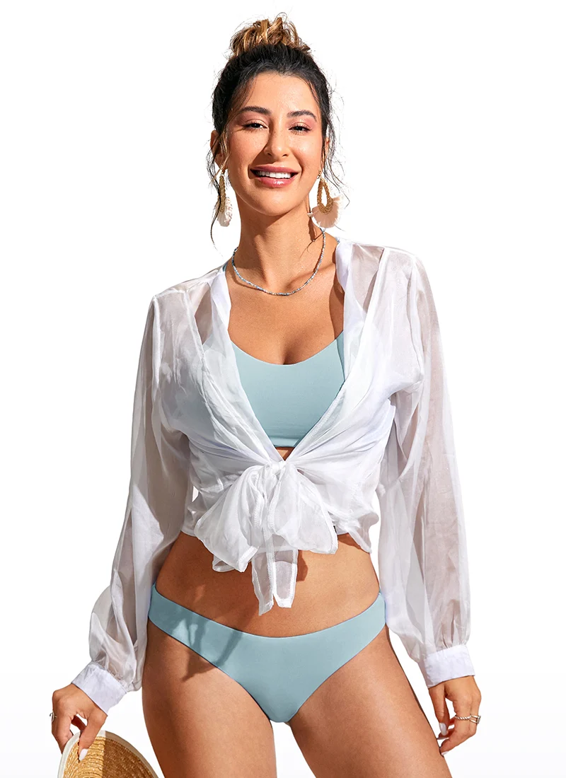 Sunshine Lace Up Strappy Bikini Top