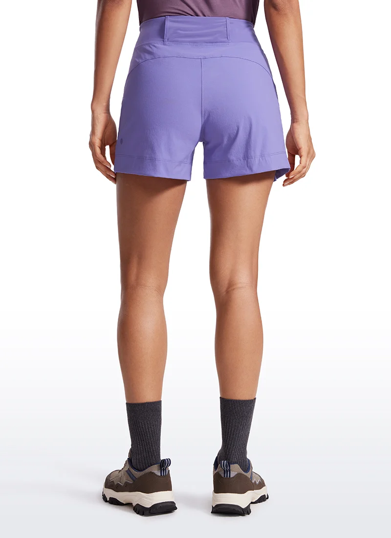 Ripstop Zip Pocket Mid Rise Shorts 4''