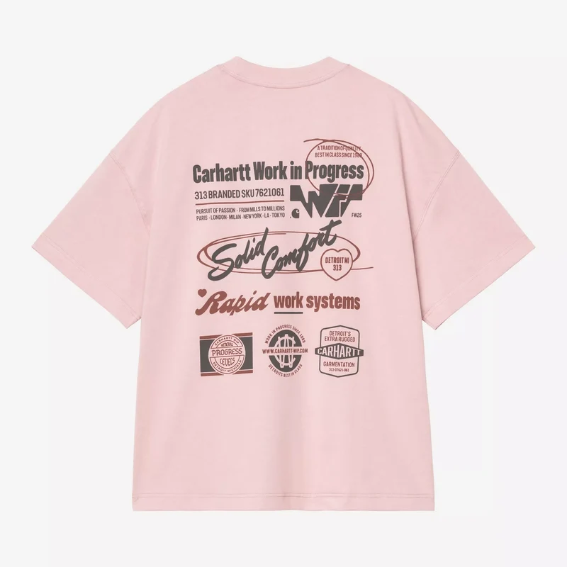 S/S Networks T-Shirt Glassy Pink