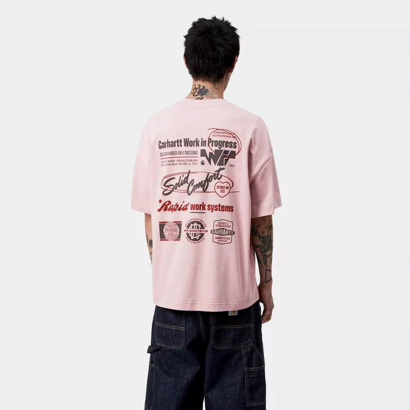 S/S Networks T-Shirt Glassy Pink
