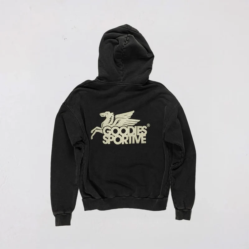 Vintage Black Pegasus Hoodie