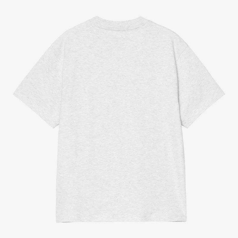 W S/S Pocket Heart T-Shirt Ash Heather
