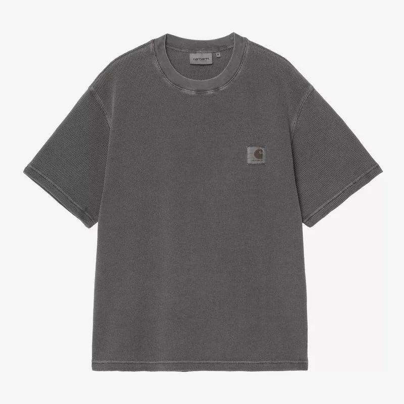 S/S Nelson Waffle T-Shirt Black