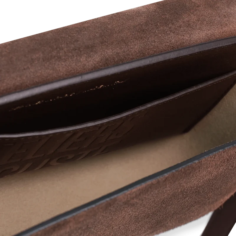 Monceau Baguette - Cuir Velours Chocolat