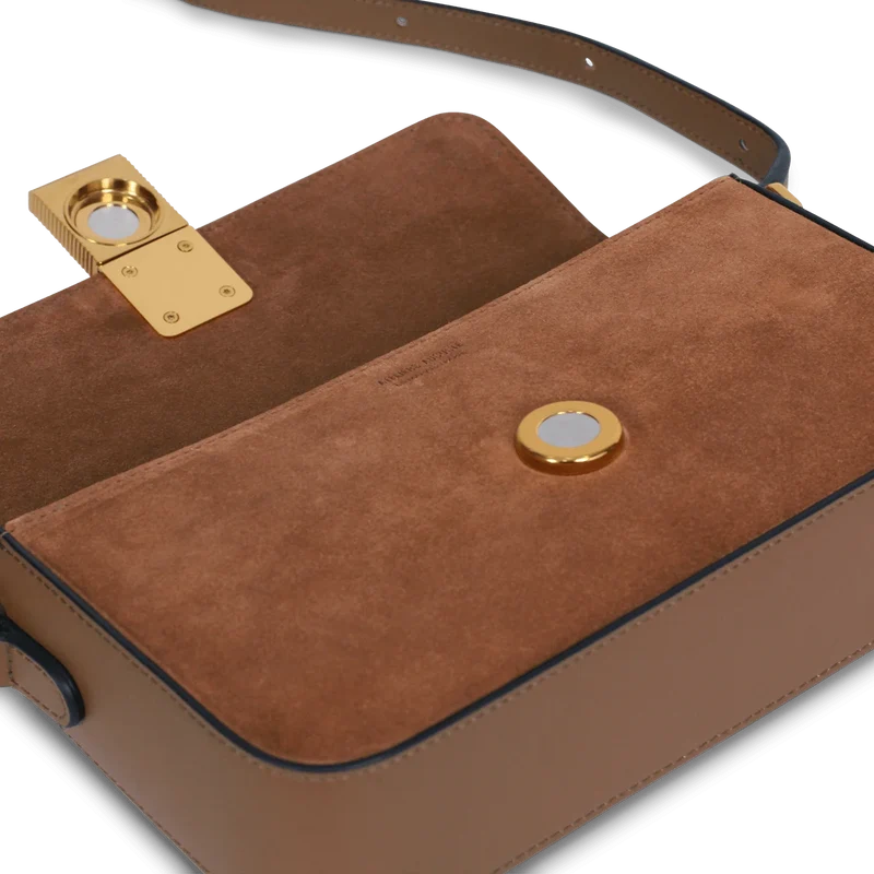 Monceau Baguette - Cuir Velours Camel