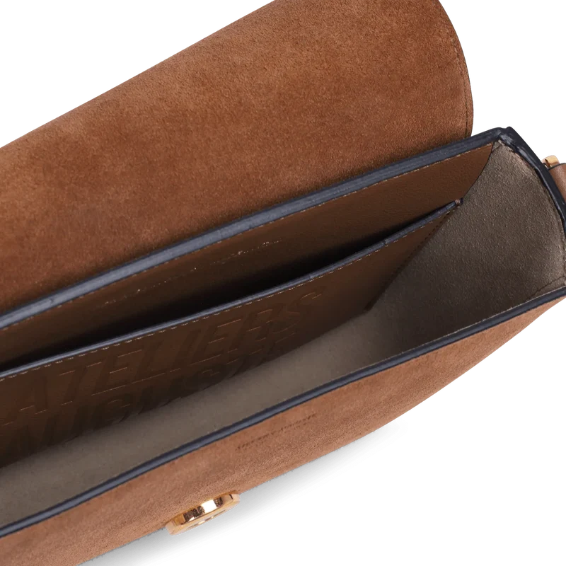 Monceau Baguette - Cuir Velours Camel