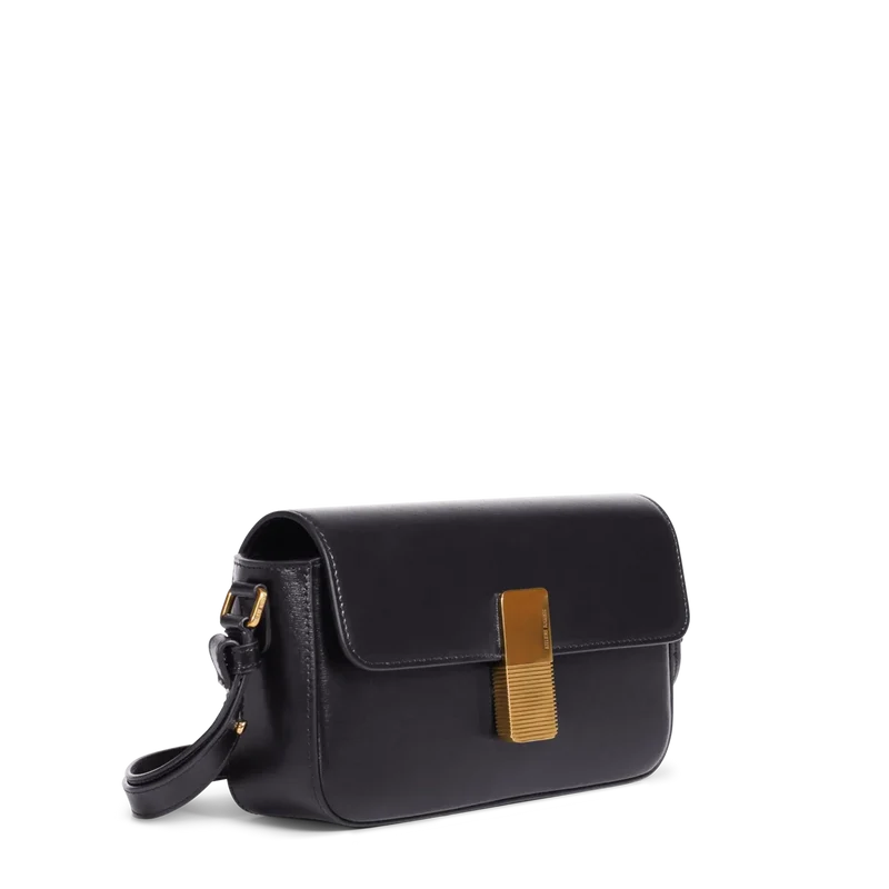 Monceau Baguette - Cuir Box Noir