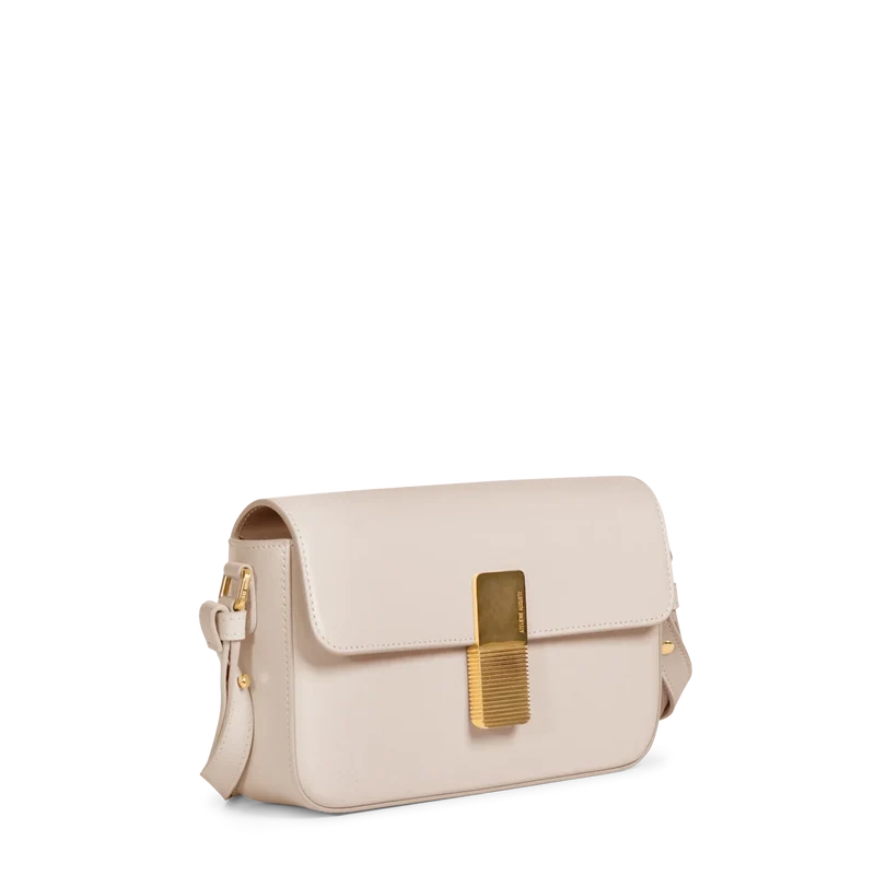 Monceau Baguette - Cuir Box Blanc Cassé