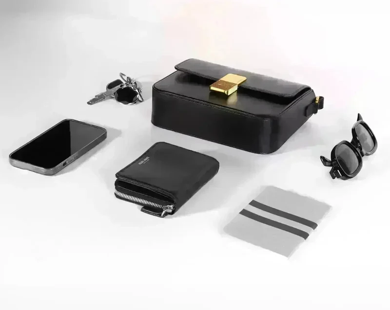 Mini Monceau - Cuir Box Noir