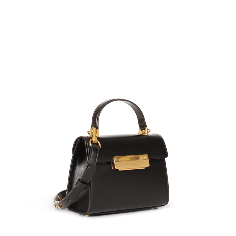 Mini Capucine - Cuir Box Noir
