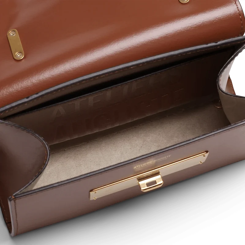 Mini Capucine - Cuir Box Camel