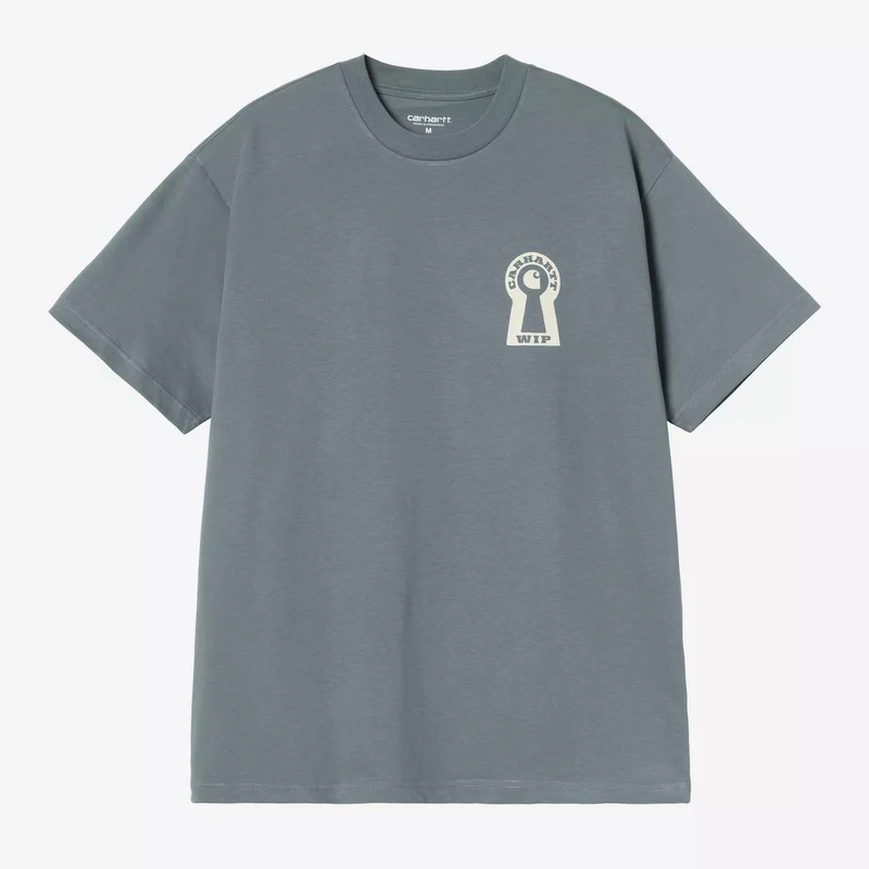 S/S Locked T-Shirt Cozy Blue