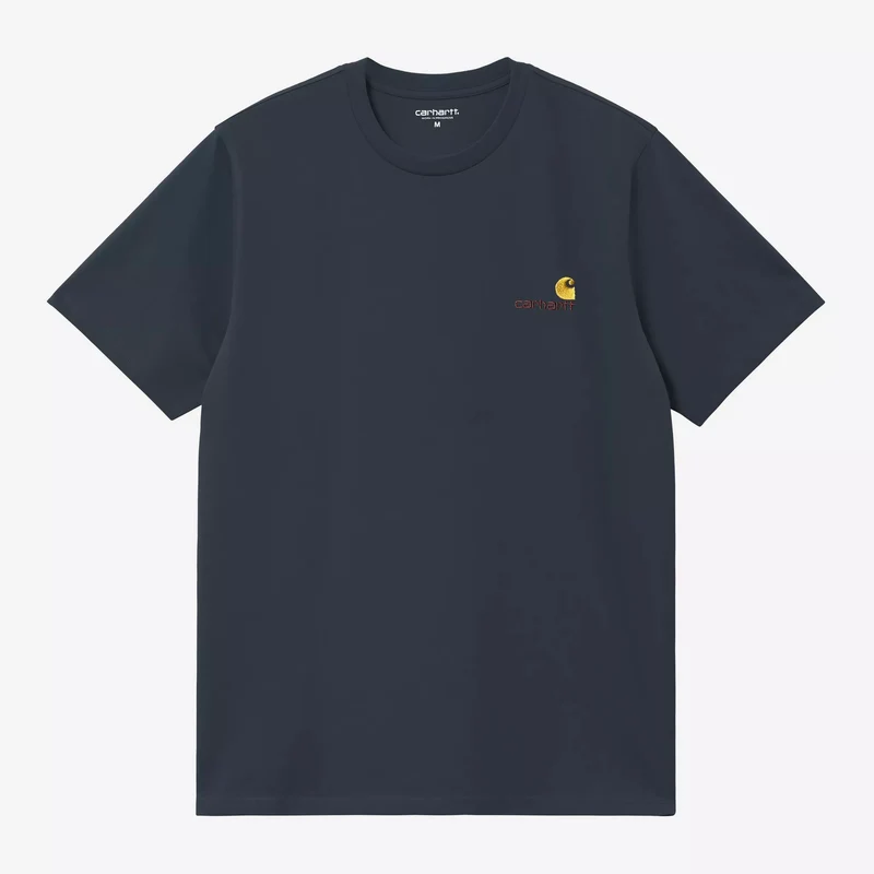 S/S American Script T-Shirt Deep Night