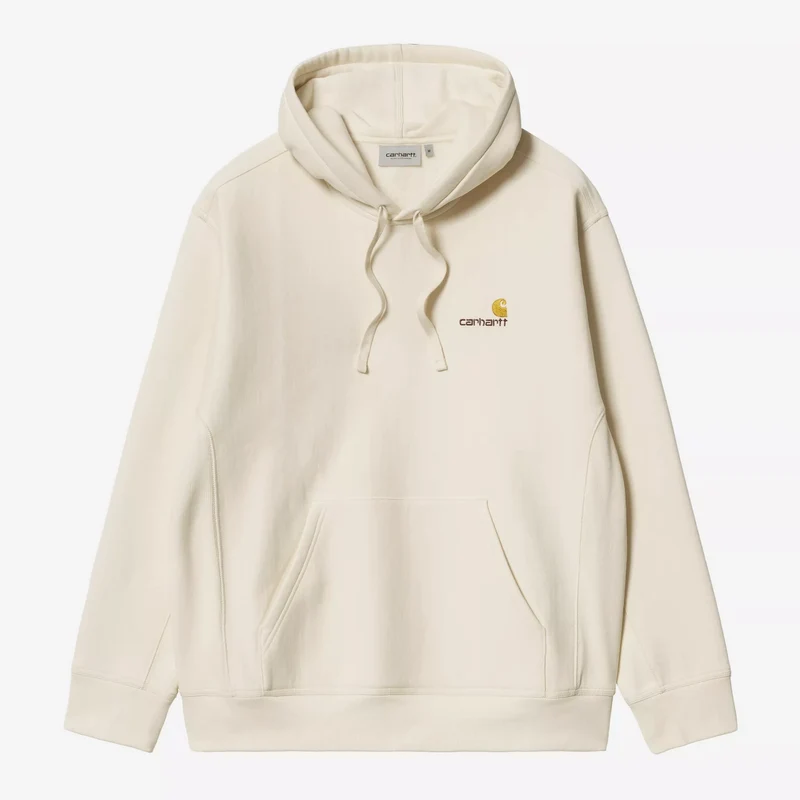 Hooded American Script Sweat Natural
