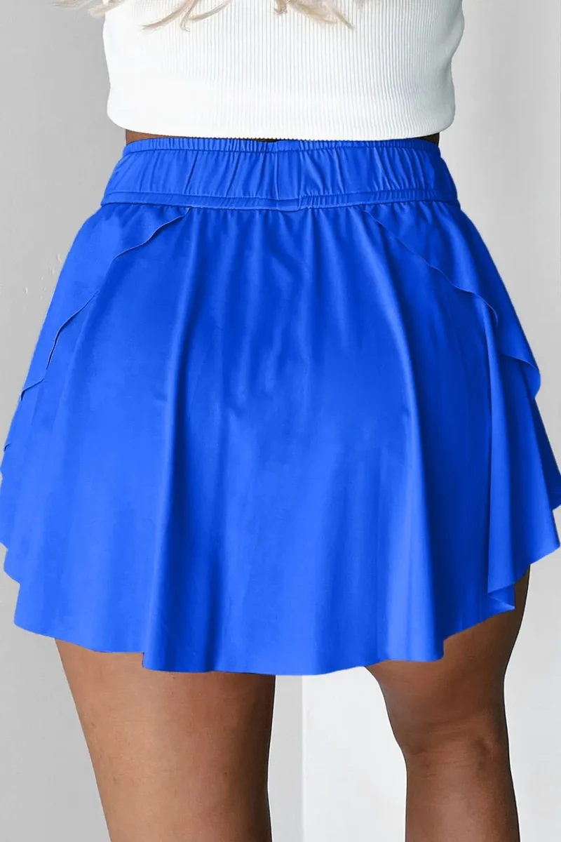Jupes-shorts actives à cordon de serrage